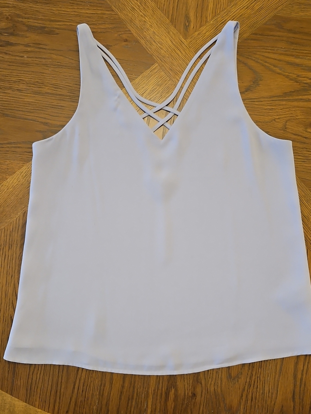 Express Light Gray Strappy  Women's Tank Top